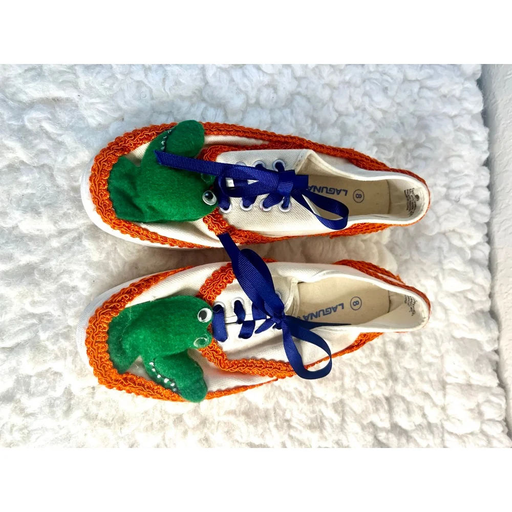 Laguna University of Florida Gators Canvas Tennis Shoes Women Size 8